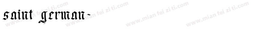 saint german字体转换